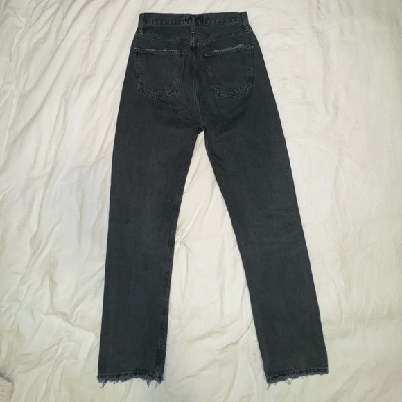 AGOLDE BLACK STRAIGHT LEG JEANS - Picture 2 of 3